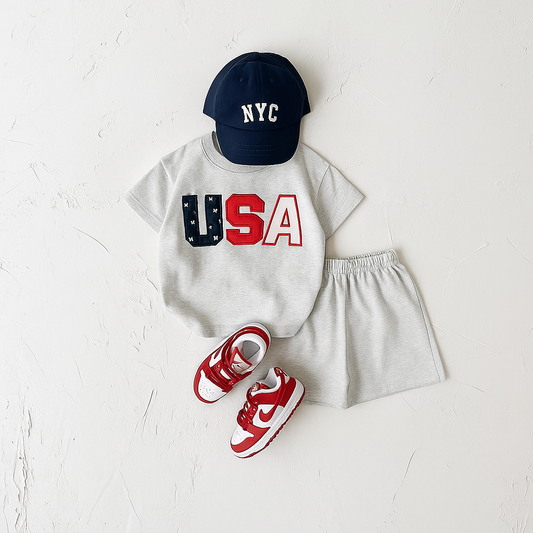 USA Shorts and T-shirt set